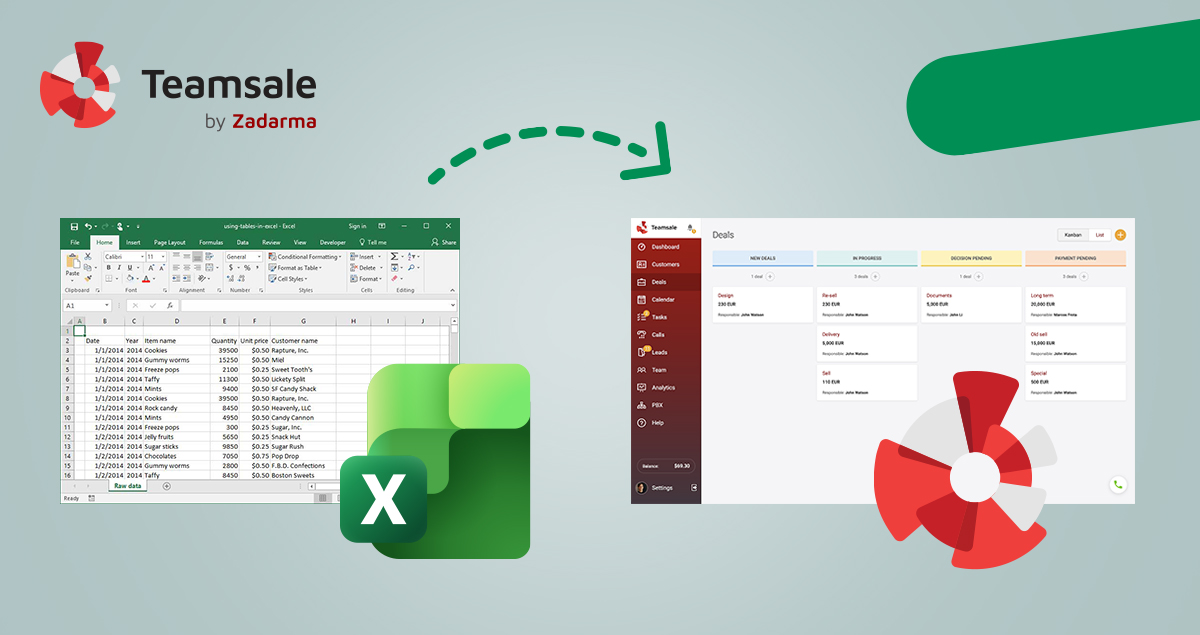 Switch from Excel to CRM